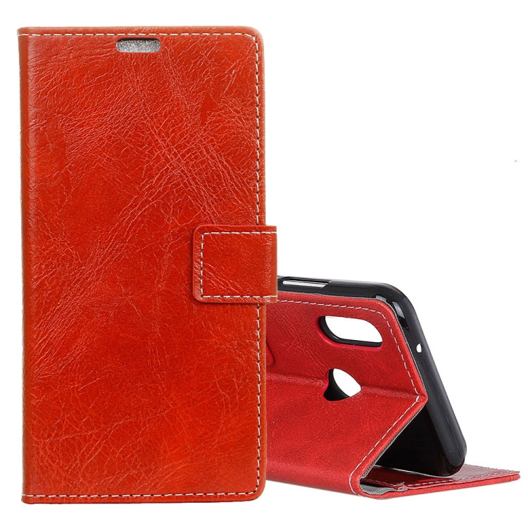 Retro Crazy Horse Texture Horizontal Flip Leather Case for Huawei Y9 (2019),  with Card Slots & Holder & Photo Frame