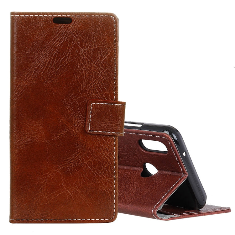 Retro Crazy Horse Texture Horizontal Flip Leather Case for Huawei Y9 (2019),  with Card Slots & Holder & Photo Frame