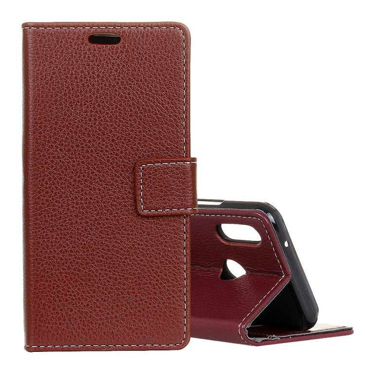 Litchi Texture Horizontal Flip Leather Case for Huawei Y9 (2019), with Holder & Card Slots & Wallet