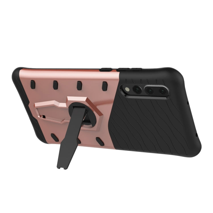 PC + TPU Dropproof Sniper Hybrid Case for Huawei P20 Pro, with 360 Degree Rotation Holder