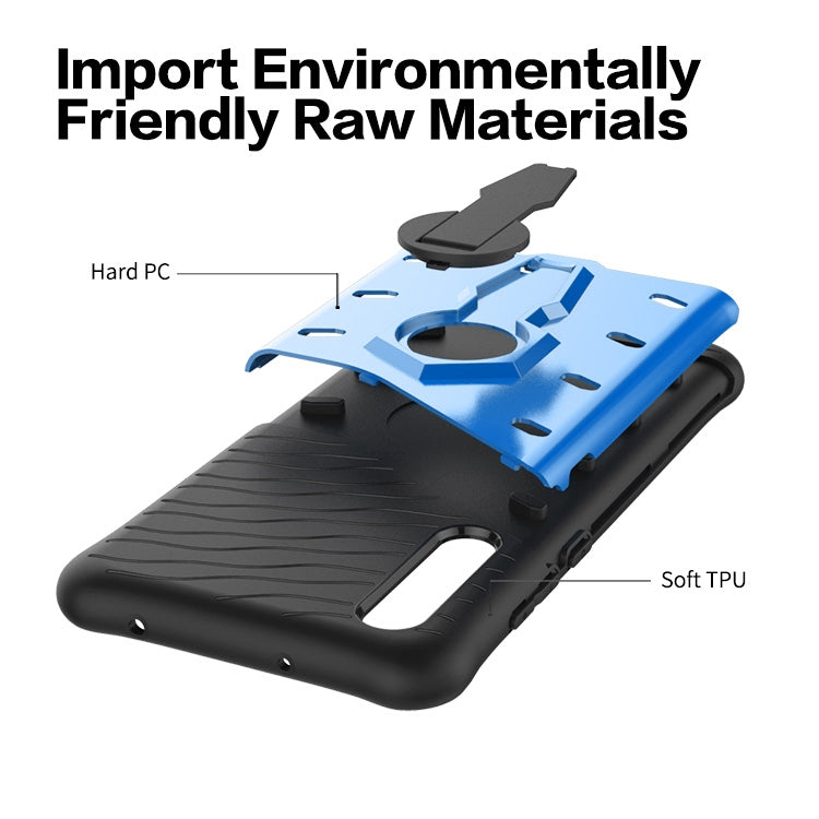 PC + TPU Dropproof Sniper Hybrid Case for Huawei P20 Pro, with 360 Degree Rotation Holder