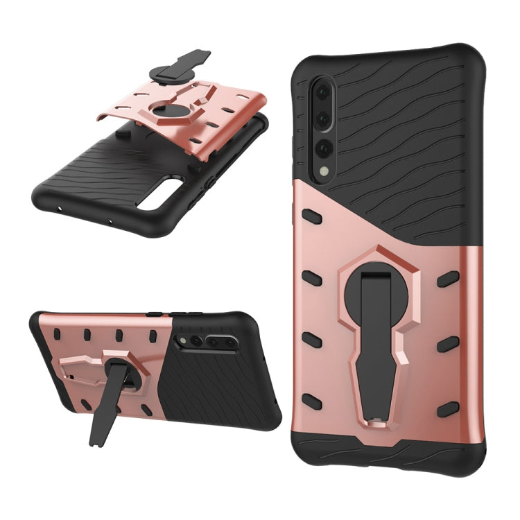 PC + TPU Dropproof Sniper Hybrid Case for Huawei P20 Pro, with 360 Degree Rotation Holder