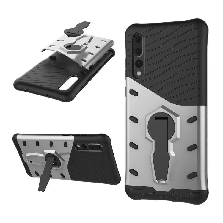 PC + TPU Dropproof Sniper Hybrid Case for Huawei P20 Pro, with 360 Degree Rotation Holder