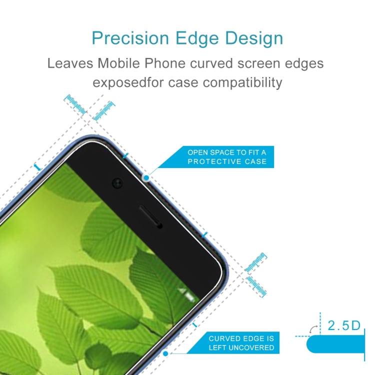 10 PCS for Huawei nova 2 Lite 0.26mm 9H Surface Hardness 2.5D Explosion-proof Tempered Glass Screen Film