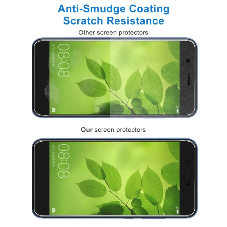 100 PCS for Huawei nova 2 Lite 0.26mm 9H Surface Hardness 2.5D Explosion-proof Tempered Glass Screen Film