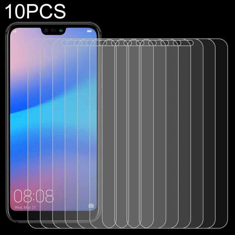 10 PCS for Huawei P20 Lite 0.26mm 9H Surface Hardness 2.5D Explosion-proof Tempered Glass Screen Film