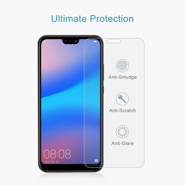 100 PCS for Huawei P20 Lite 0.26mm 9H Surface Hardness 2.5D Explosion-proof Tempered Glass Screen Film