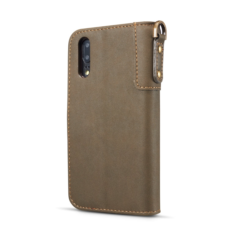 Cowhide Texture Horizontal Flip Leather Case for Huawei P20, with Holder & Card Slots & Wallet & Sling