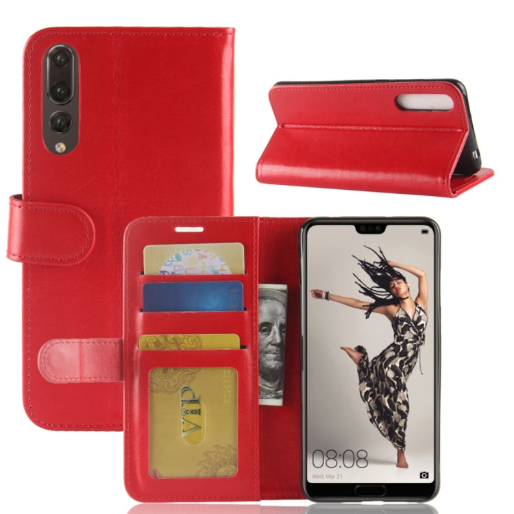 For Huawei  P20 Pro PU + TPU Crazy Horse Texture Horizontal Flip Leather Case with Wallet & Holder & Card Slots