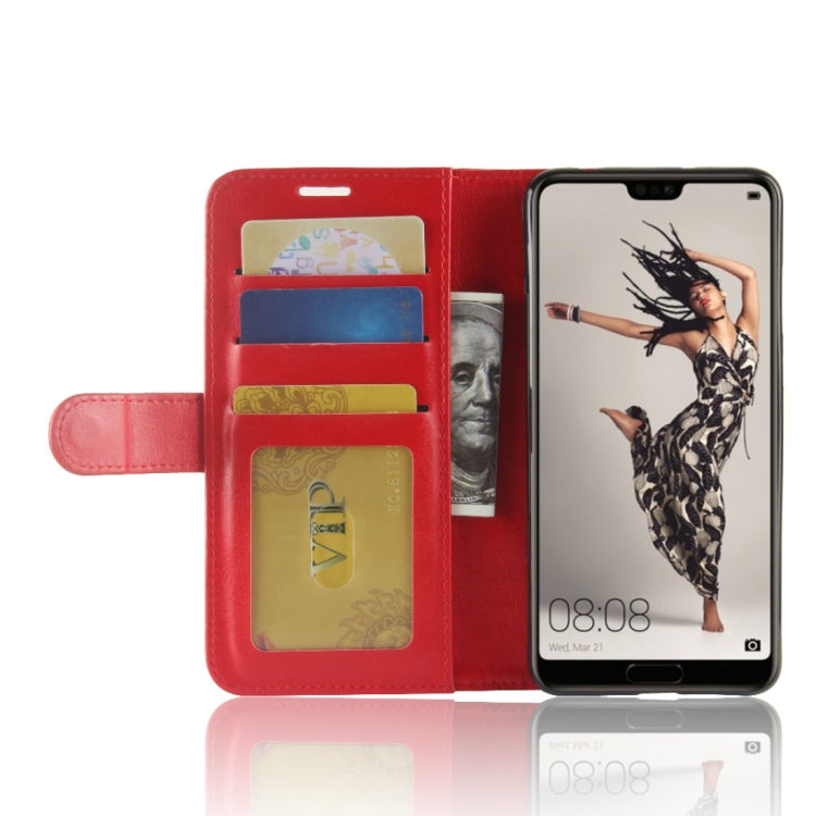 For Huawei  P20 Pro PU + TPU Crazy Horse Texture Horizontal Flip Leather Case with Wallet & Holder & Card Slots