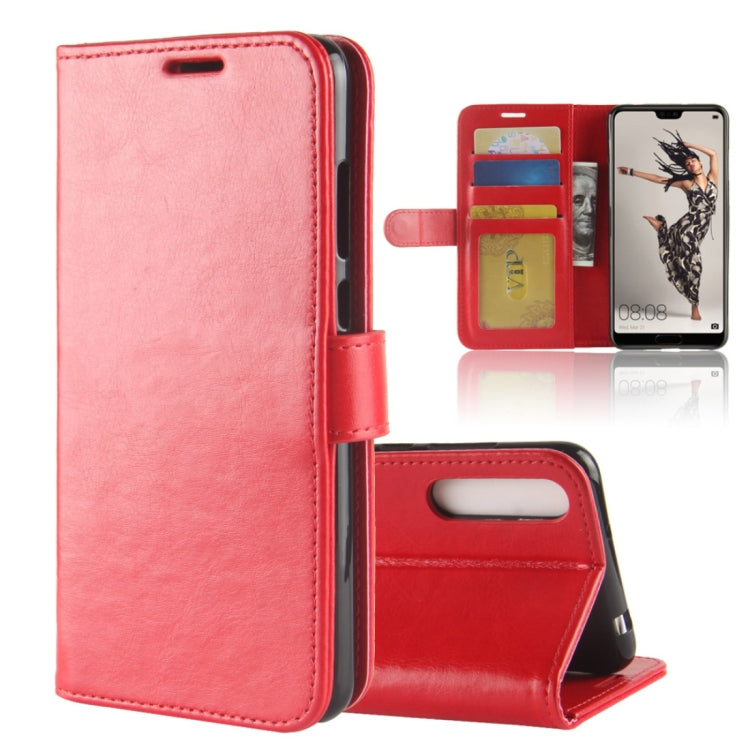 For Huawei  P20 Pro PU + TPU Crazy Horse Texture Horizontal Flip Leather Case with Wallet & Holder & Card Slots
