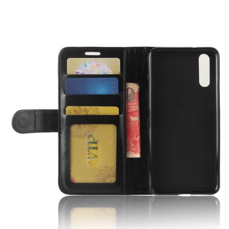 For Huawei  P20 PU + TPU Crazy Horse Texture Horizontal Flip Leather Case with Wallet & Holder & Card Slots