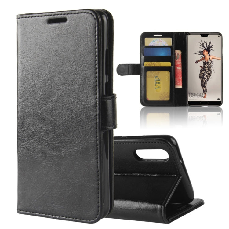 For Huawei  P20 PU + TPU Crazy Horse Texture Horizontal Flip Leather Case with Wallet & Holder & Card Slots