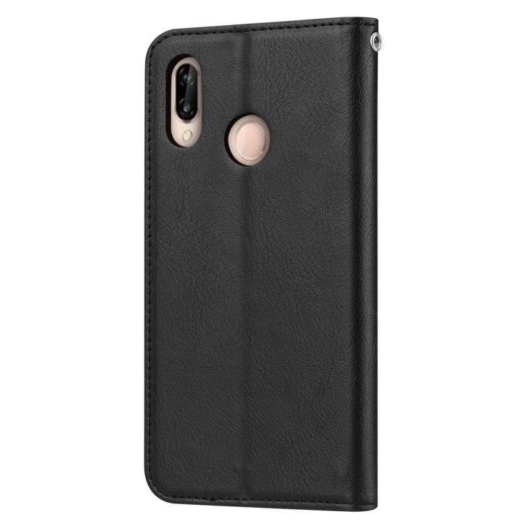 Knead Skin Texture Horizontal Flip Leather Case for Huawei P30 Lite, with Photo Frame & Holder & Card Slots & Wallet