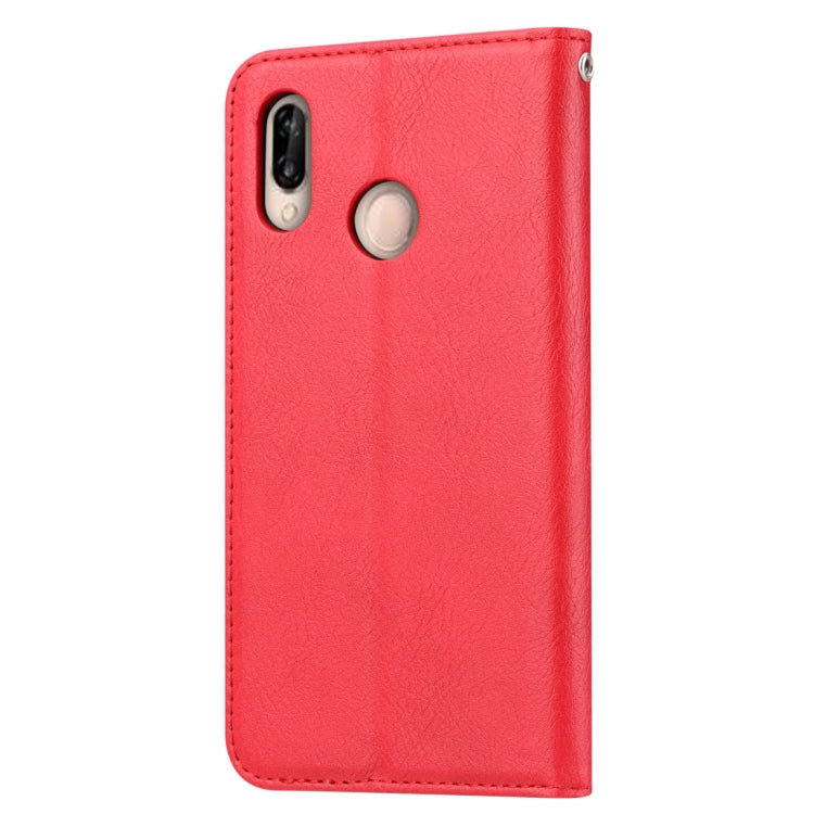 Knead Skin Texture Horizontal Flip Leather Case for Huawei P30 Lite, with Photo Frame & Holder & Card Slots & Wallet