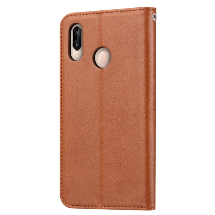 Knead Skin Texture Horizontal Flip Leather Case for Huawei P30 Lite, with Photo Frame & Holder & Card Slots & Wallet