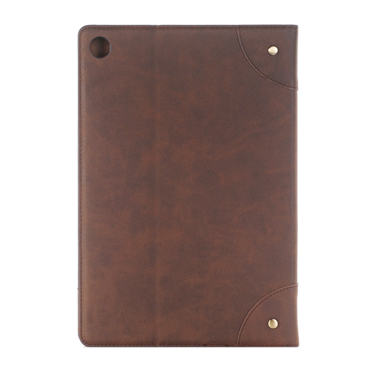 For Huawei MediaPad M5 10.8 inch Retro Style Horizontal Flip PU Leather Case with Holder & Wallet