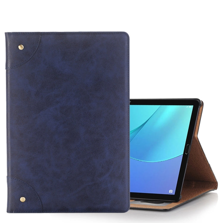 For Huawei MediaPad M5 10.8 inch Retro Style Horizontal Flip PU Leather Case with Holder & Wallet