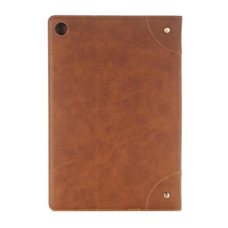 For Huawei MediaPad M5 10.8 inch Retro Style Horizontal Flip PU Leather Case with Holder & Wallet