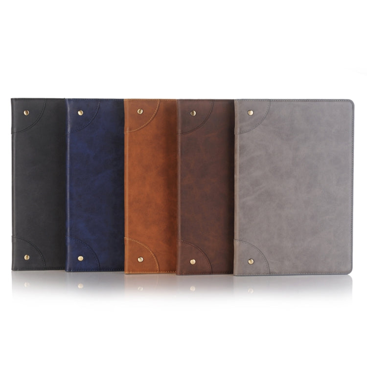 For Huawei MediaPad M5 10.8 inch Retro Style Horizontal Flip PU Leather Case with Holder & Wallet