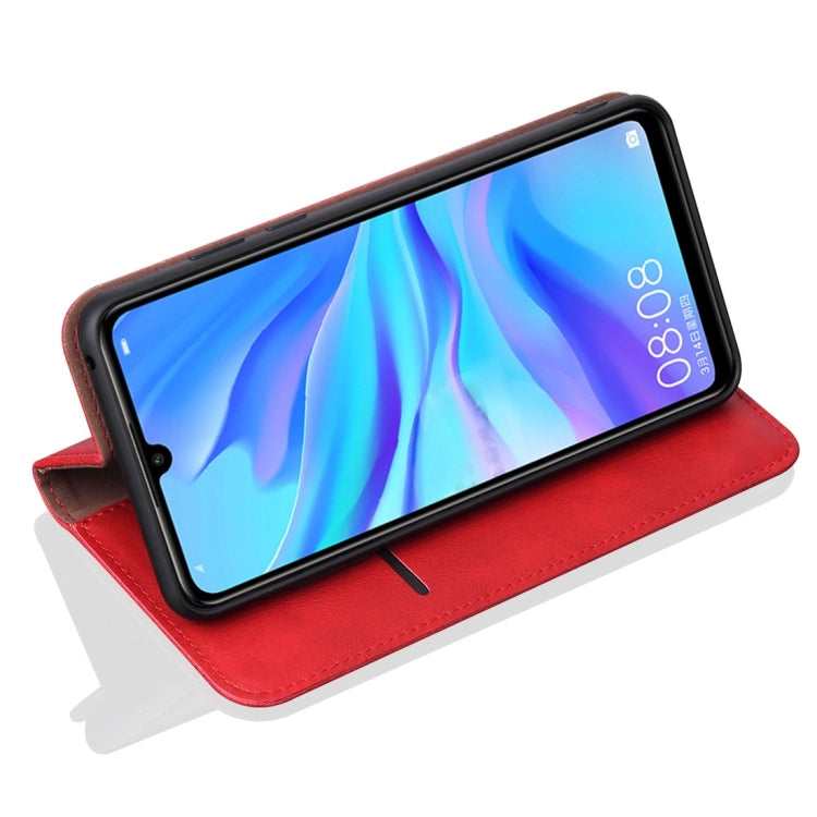 Casual Style Retro Crazy Horse Texture Horizontal Flip Leather Case for Huawei P30 Lite / Nova 4e, with Card Slots & Holder & Wallet