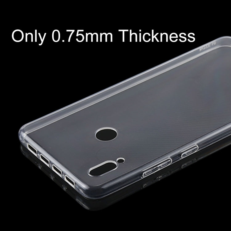 50 PCS Shockproof TPU Protective Back Case for Huawei Honor Note 10(Transparent)