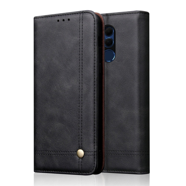 Casual Style Retro Crazy Horse Texture Horizontal Flip Leather Case for Huawei Honor 8X, with Card Slots & Holder & Wallet