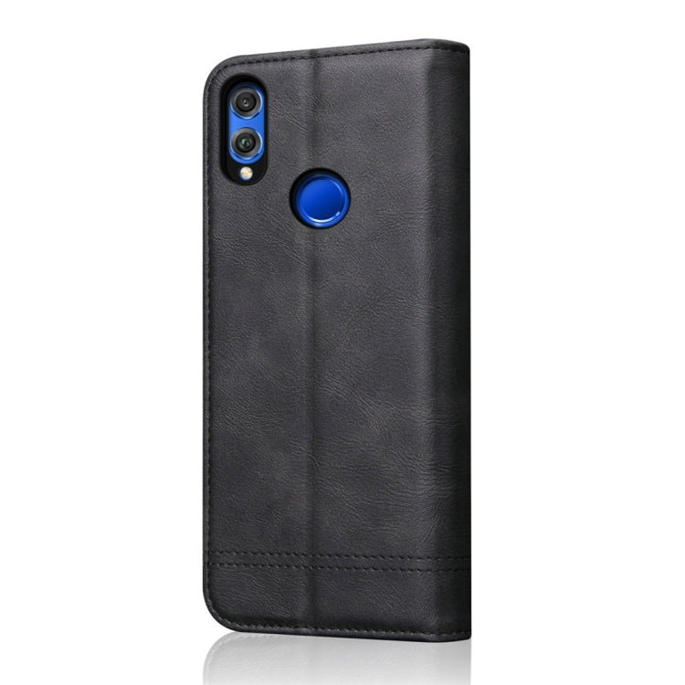 Casual Style Retro Crazy Horse Texture Horizontal Flip Leather Case for Huawei Honor 8X, with Card Slots & Holder & Wallet