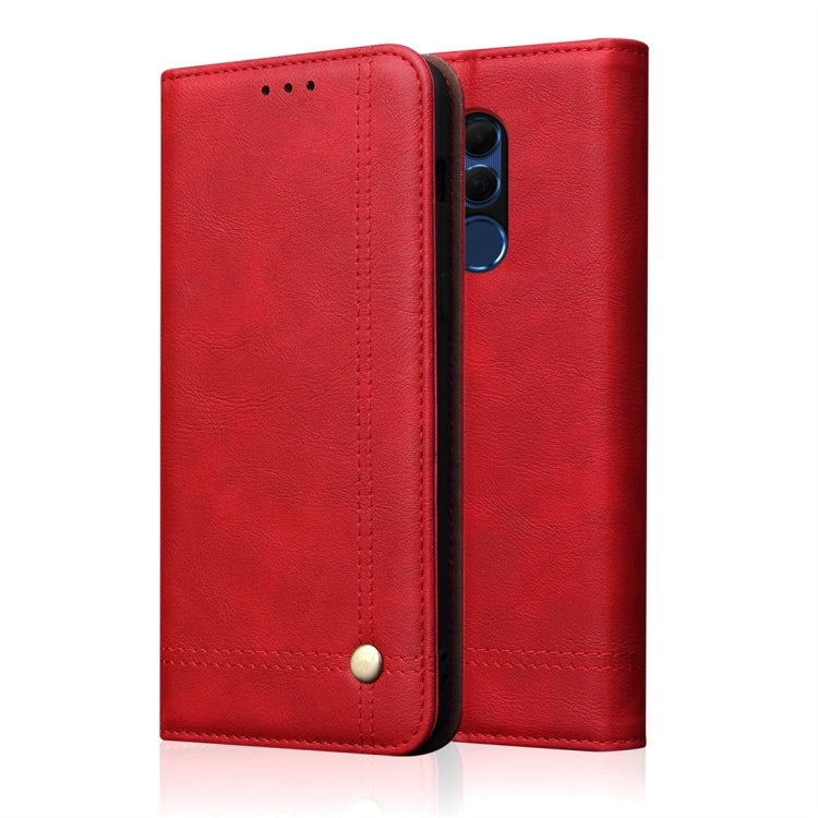 Casual Style Retro Crazy Horse Texture Horizontal Flip Leather Case for Huawei Honor 8X, with Card Slots & Holder & Wallet
