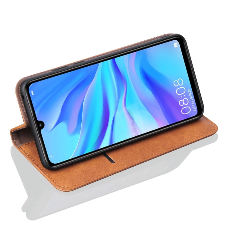 Casual Style Retro Crazy Horse Texture Horizontal Flip Leather Case for Huawei Honor 10i / Honor 20i / Honor 20 Lite, with Card Slots & Holder & Wallet