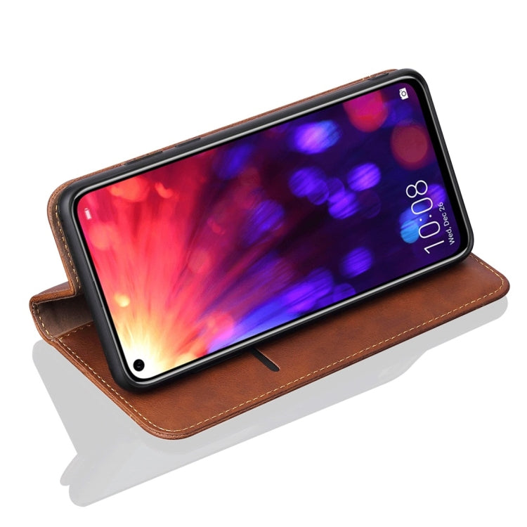 Casual Style Retro Crazy Horse Texture Horizontal Flip Leather Case for Huawei Honor View 20, with Card Slots & Holder & Wallet