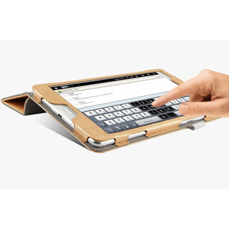 For Huawei MediaPad M5 8.4 inch Texture Horizontal Flip Leather Case with Tri-fold Holder & Sleep / Wake-up Function