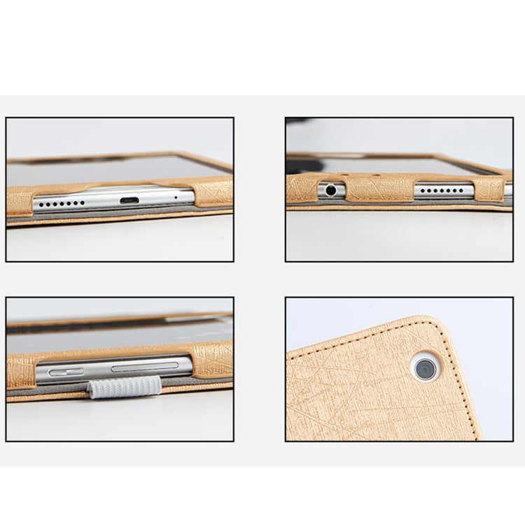 For Huawei MediaPad M5 8.4 inch Texture Horizontal Flip Leather Case with Tri-fold Holder & Sleep / Wake-up Function