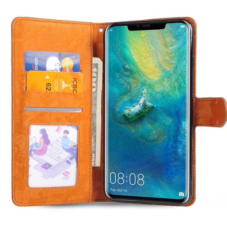 Horizontal Flip 3D Gradient Color PU + TPU Leather Case for Huawei Mate 20 Pro, with Holder & Card Slots & Photo frame