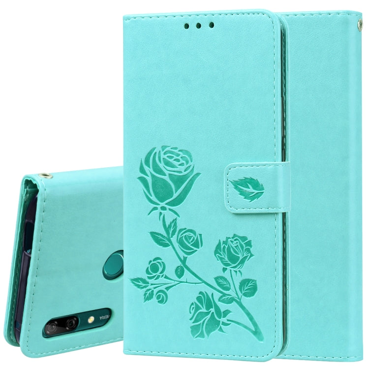 Rose Embossed Horizontal Flip PU Leather Case for Huawei P Smart Z, with Holder & Card Slots & Wallet