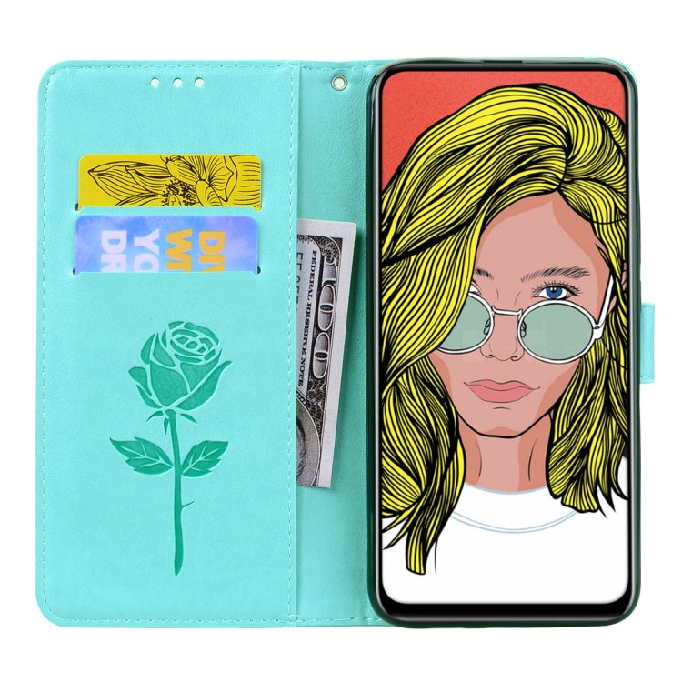Rose Embossed Horizontal Flip PU Leather Case for Huawei P Smart Z, with Holder & Card Slots & Wallet