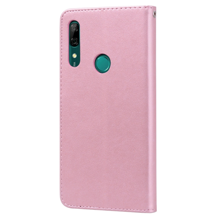 Rose Embossed Horizontal Flip PU Leather Case for Huawei P Smart Z, with Holder & Card Slots & Wallet