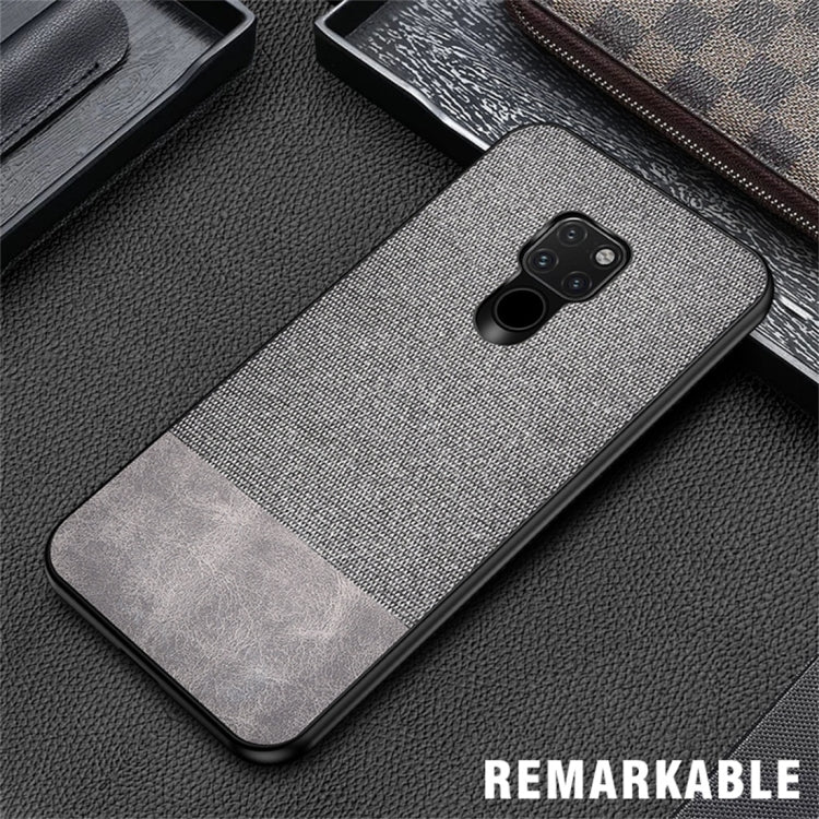 Shockproof Splicing PU + Cloth Protective Case for Huawei Mate 20