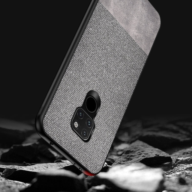 Shockproof Splicing PU + Cloth Protective Case for Huawei Mate 20