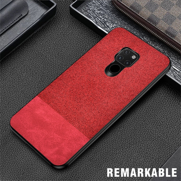 Shockproof Splicing PU + Cloth Protective Case for Huawei Mate 20