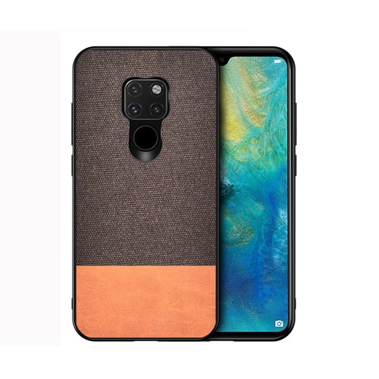 Shockproof Splicing PU + Cloth Protective Case for Huawei Mate 20