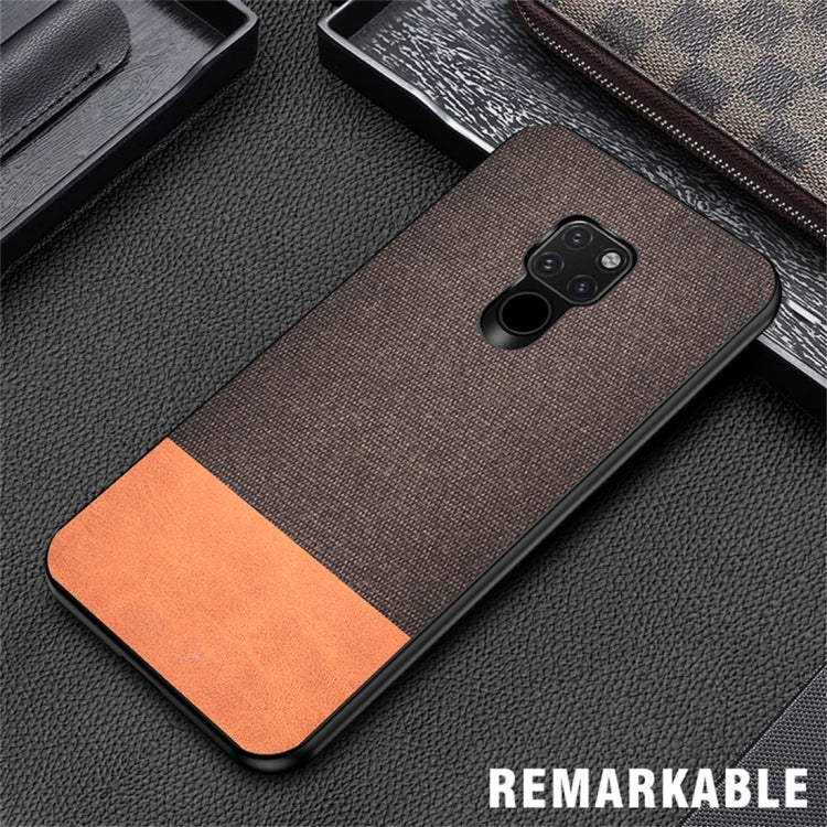 Shockproof Splicing PU + Cloth Protective Case for Huawei Mate 20