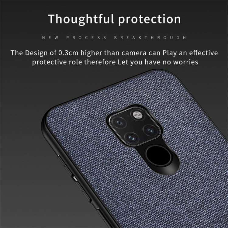 Shockproof Splicing PU + Cloth Protective Case for Huawei Mate 20