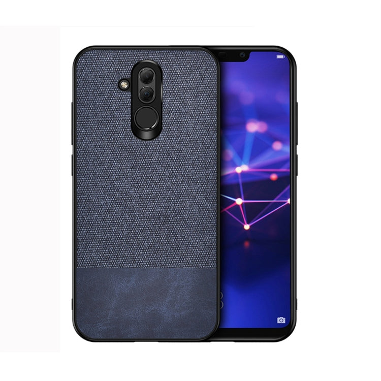 Shockproof Splicing PU + Cloth Protective Case for Huawei Mate 20 Lite