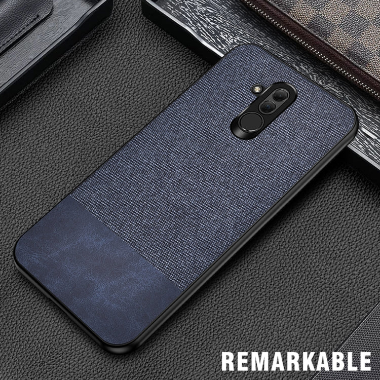 Shockproof Splicing PU + Cloth Protective Case for Huawei Mate 20 Lite