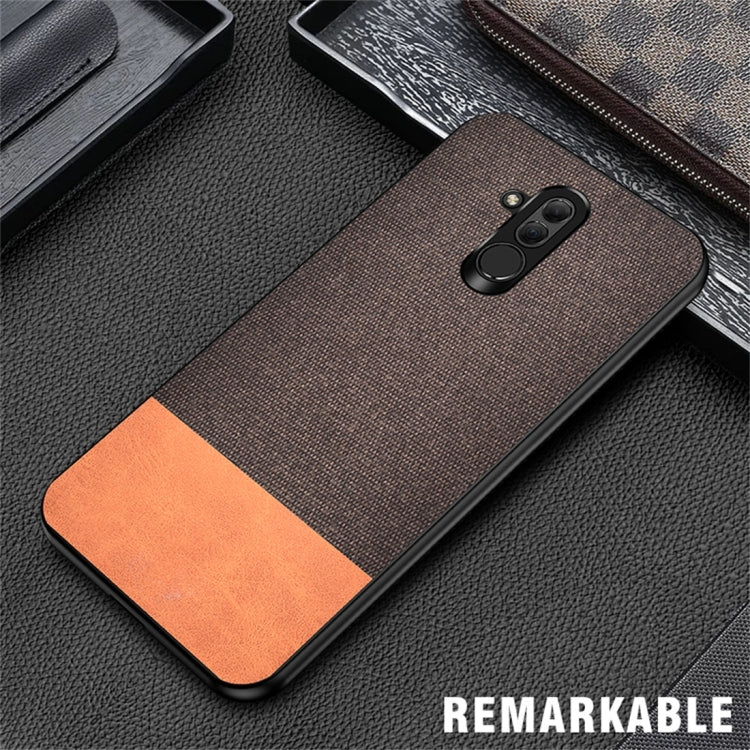 Shockproof Splicing PU + Cloth Protective Case for Huawei Mate 20 Lite