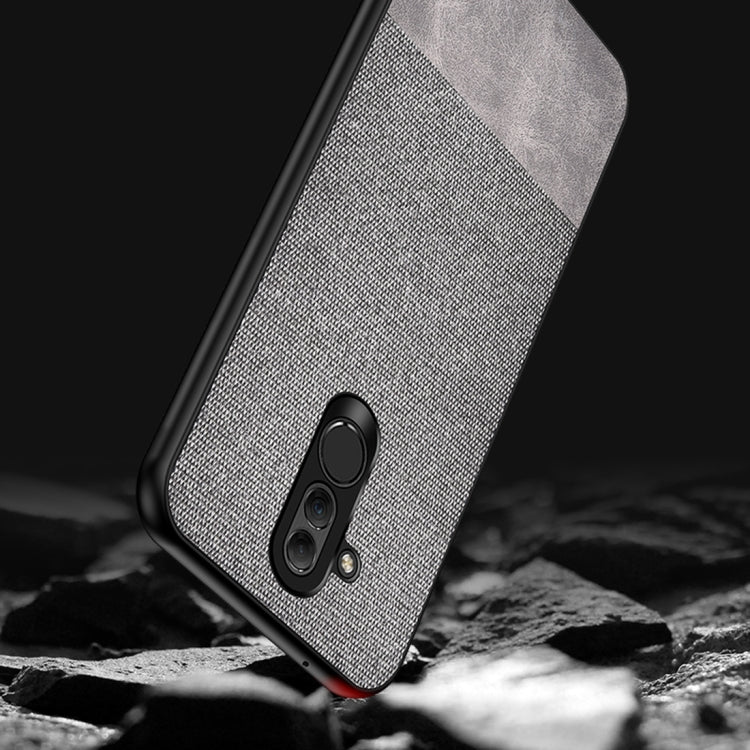 Shockproof Splicing PU + Cloth Protective Case for Huawei Mate 20 Lite