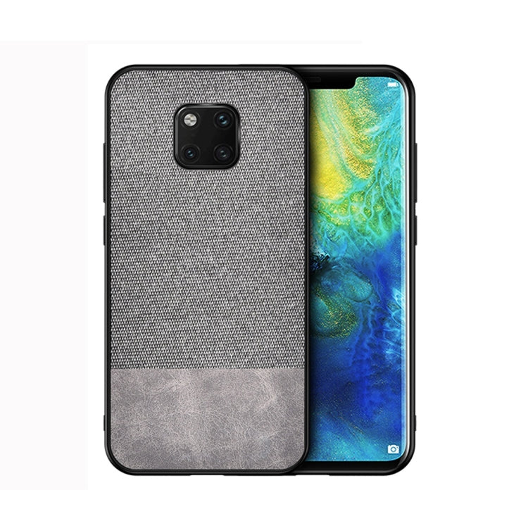 Shockproof Splicing PU + Cloth Protective Case for Huawei Mate 20 Pro