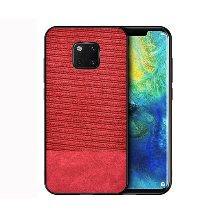 Shockproof Splicing PU + Cloth Protective Case for Huawei Mate 20 Pro