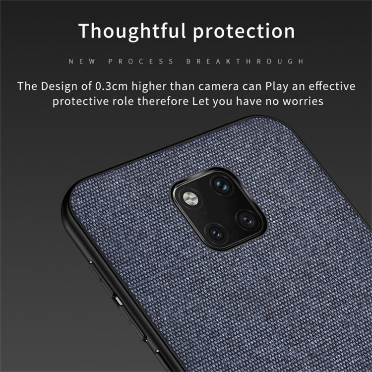 Shockproof Splicing PU + Cloth Protective Case for Huawei Mate 20 Pro
